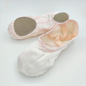 satin split sole ballet slippers